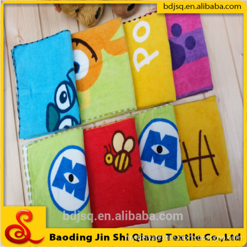 wholesale China factory 100% cotton cartoon printing Cotton Baby Handkerchief Towels